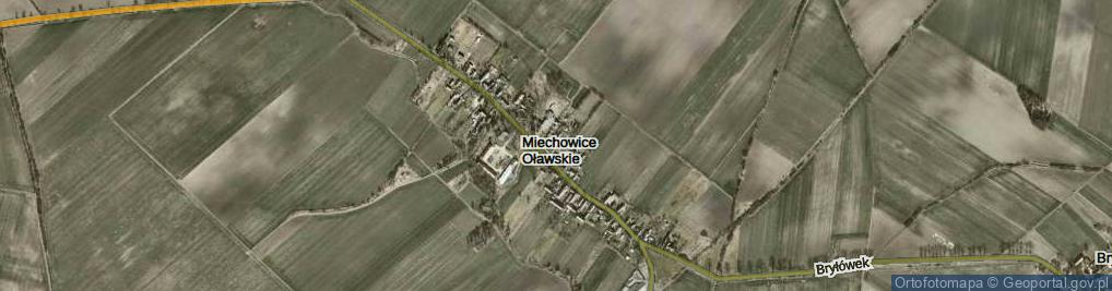 Zdjęcie satelitarne Miechowice Oławskie ul.